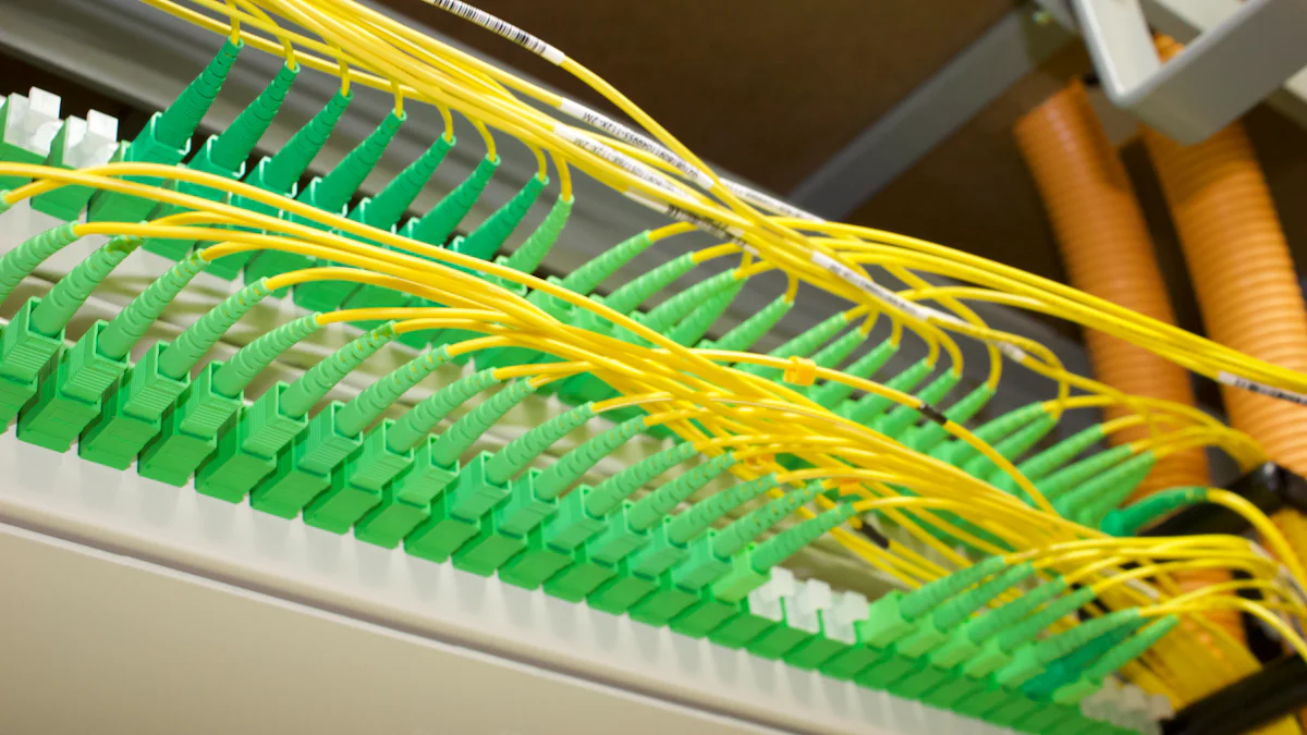 Fiber Optic Single Core Patch Cord, SC/APC, -, SC/UPC, SM, 3.0 Round Cable