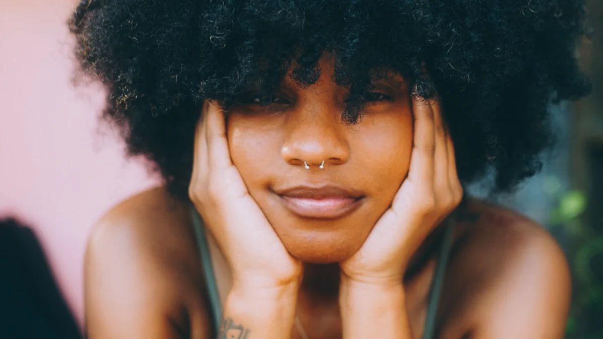 Afro Wig with Bangs