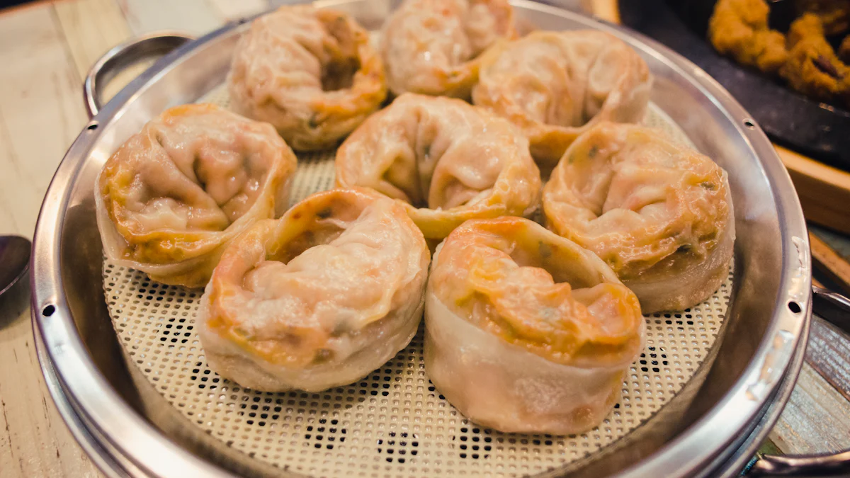 Preparing the Wontons