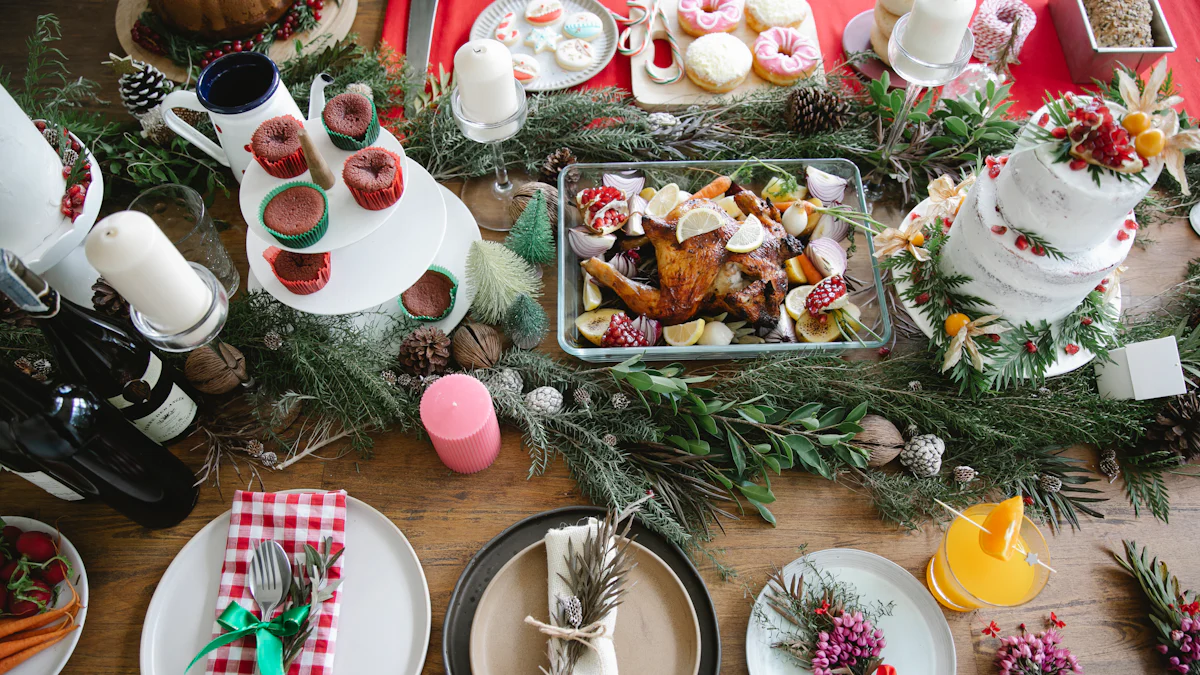 Eco-Friendly Disposable Christmas Tableware