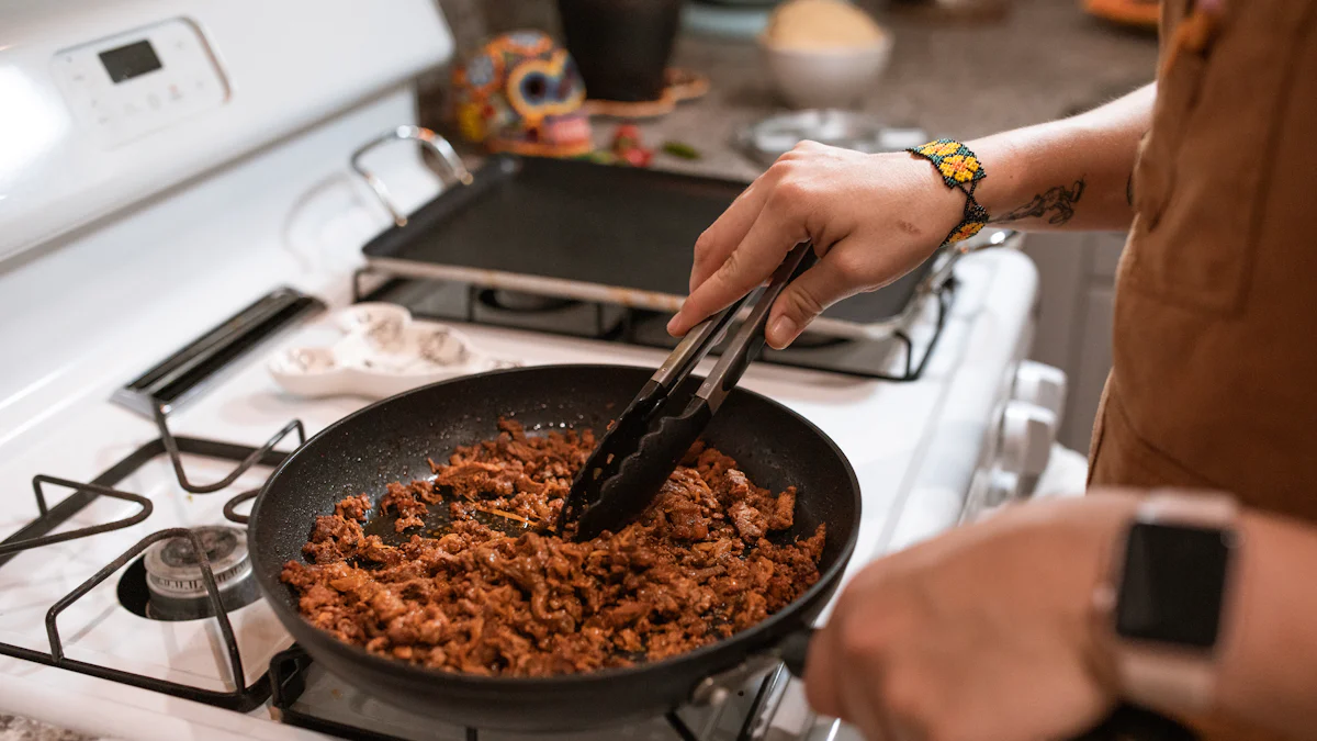 Cooking the Chili Relleno