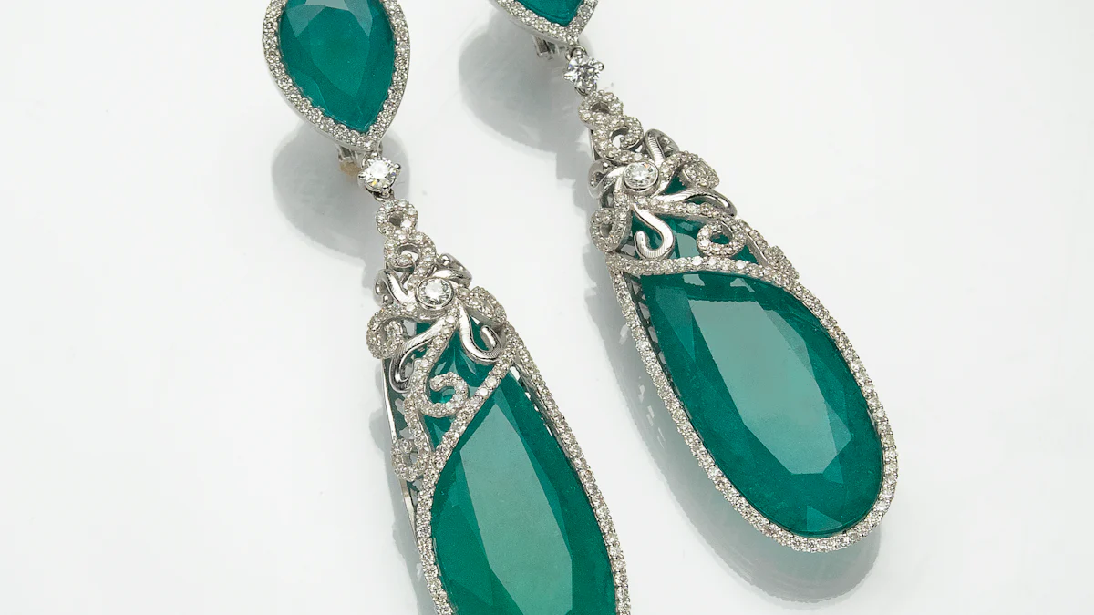Design Options for Emerald and Diamond Earrings