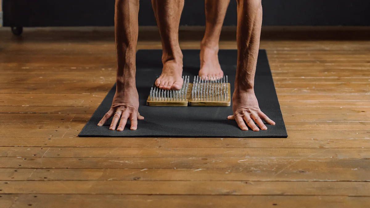Διαφορετικά υλικά δαπέδου για το στούντιο γιόγκα