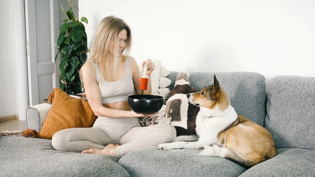 Den Hund in Yoga-Posen einbeziehen