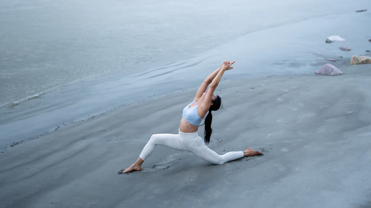 Yoga-Übungen mit Flocke