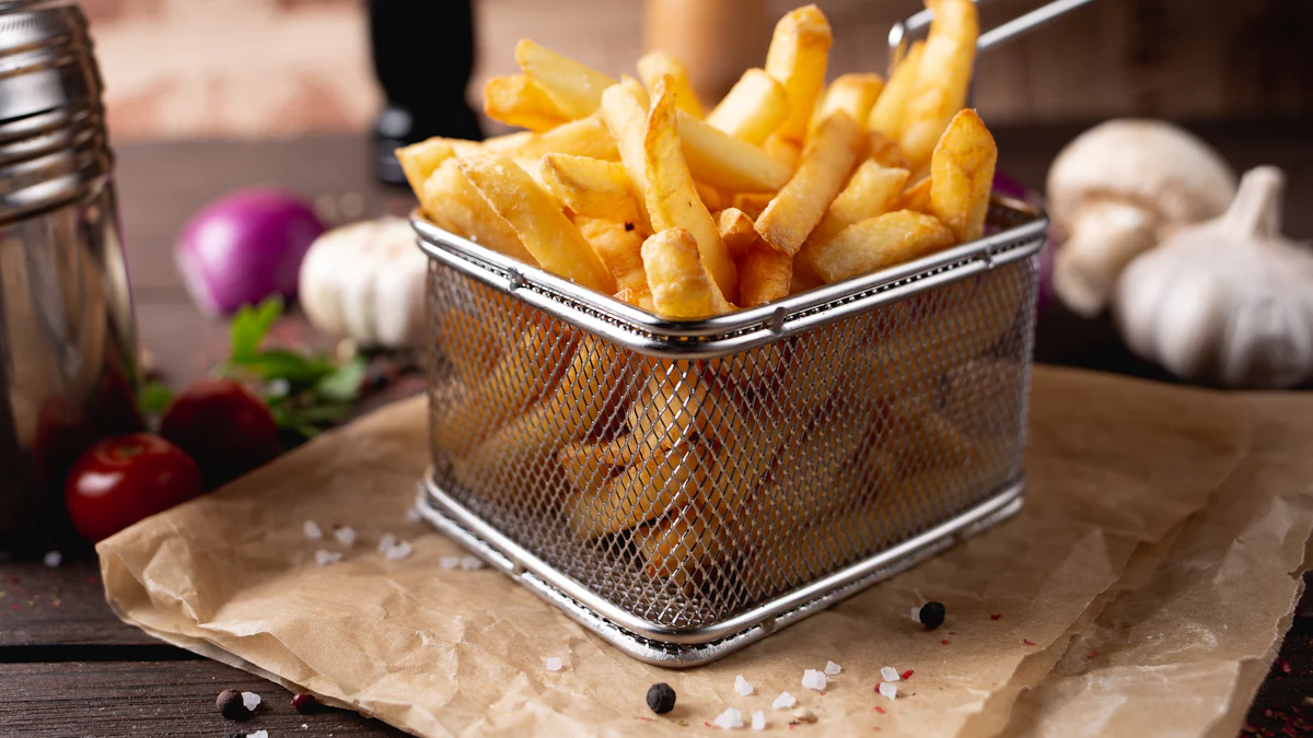 Crispy Delights: Fries reòta ann am friogais adhair le ola ollaidh