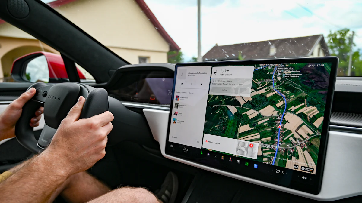 Tesla USB Physical Button for Track Navigation