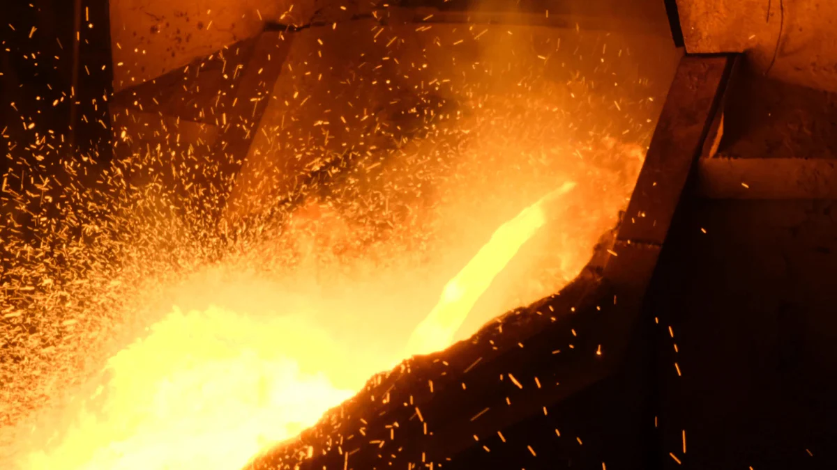 What is a furnace for melting metal called?