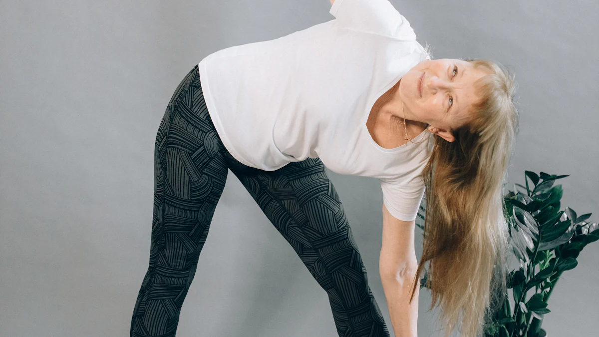 Wadenstreckung mit Yoga Block für mehr Flexibilität