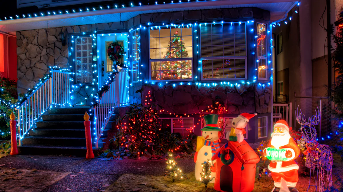 Важные соображения относительно уличных рождественских прожекторов
