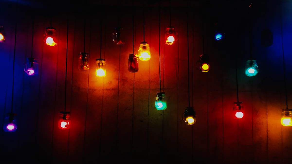 Şarj Edilebilir Par Işıklar RGBW 4'ü 1 Arada LED Uplight'lar