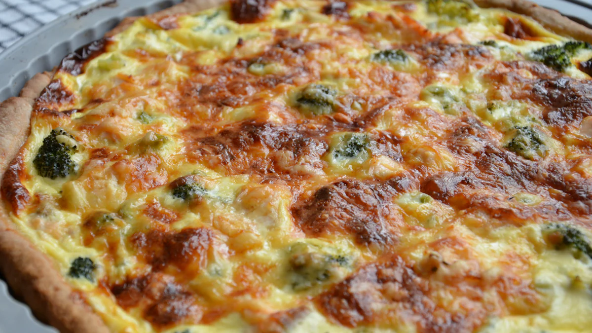 Verschillende soorten quiche verwarmen