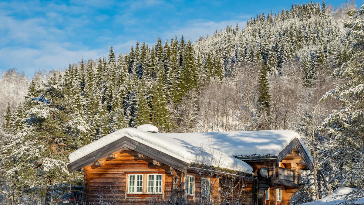 The Charm of a Christmas Winter Cabin