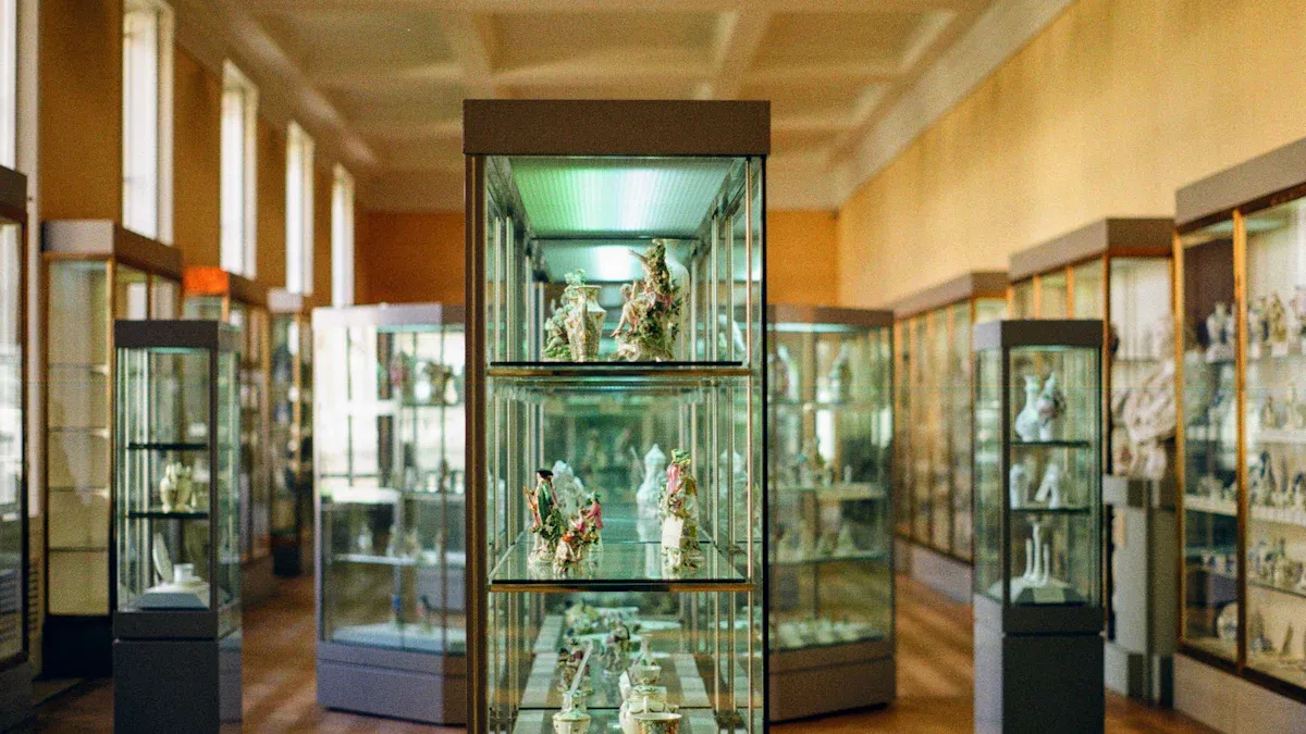 Glass Jewelry Display Case Size and Shape