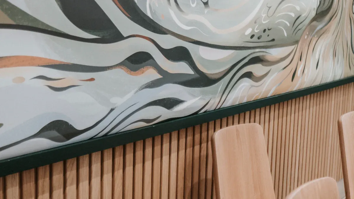 Large wall art and wood sculptures