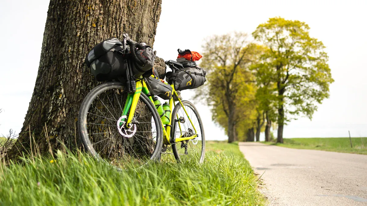 Arten von Fahrradtaschen für den Gepäckträger eines E-Bikes
