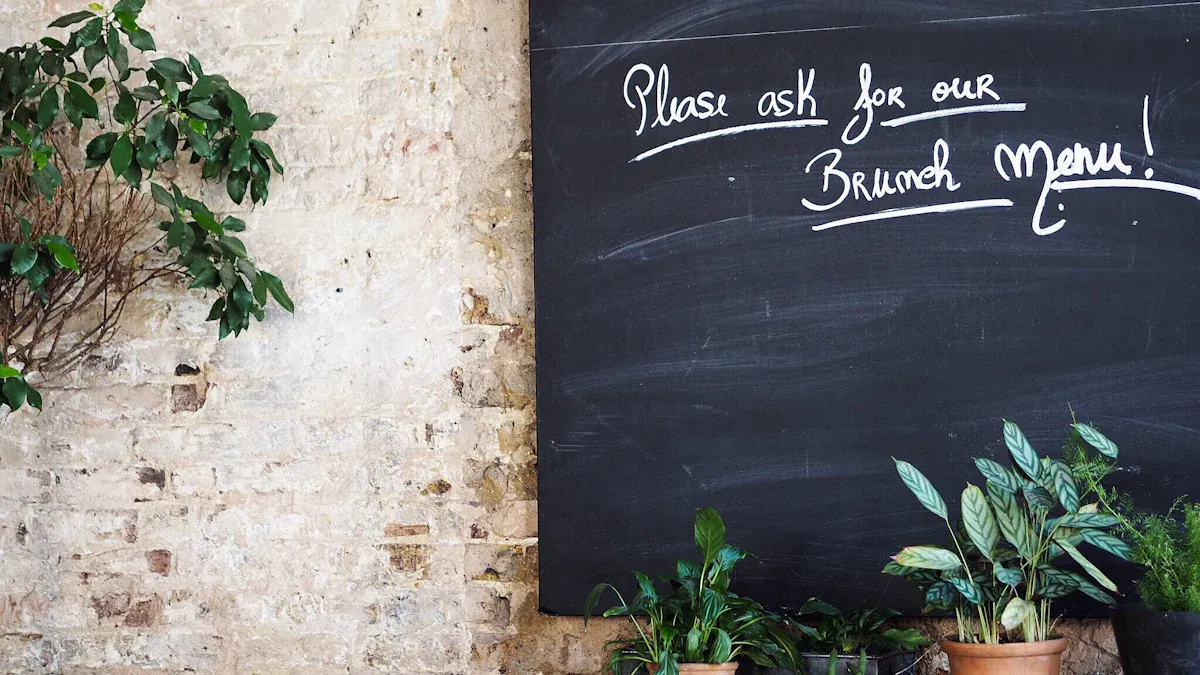 Eco-Friendly Lightbox Menu Options