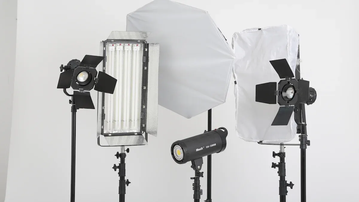 Portable LED Light with Box Enclosures for Photographers