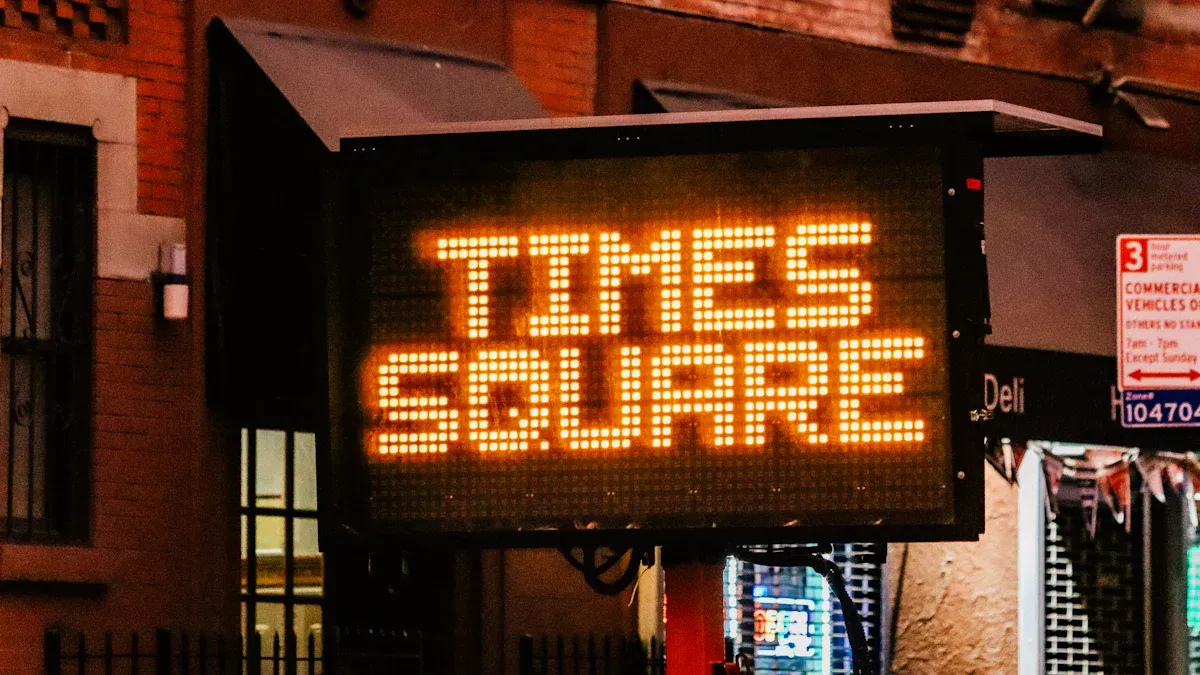 LED Light Square Box Designs for Business Signage