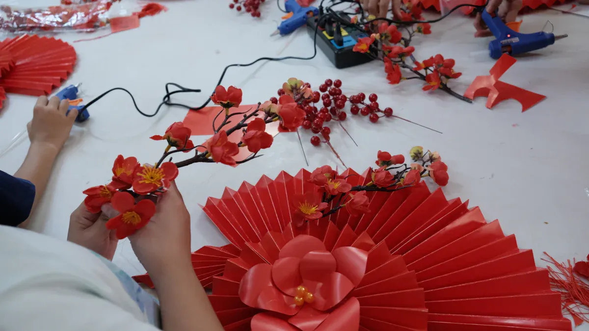 Artificial flowers for easy DIY crafts and fun