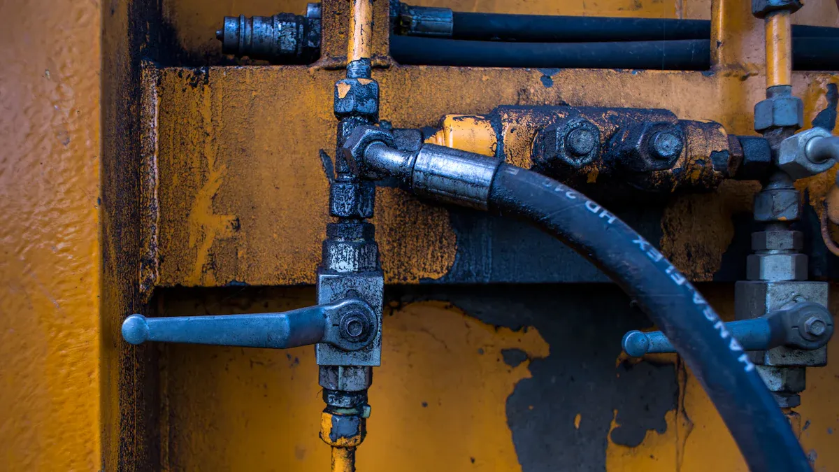 What are the different types of hydraulic hose fittings?