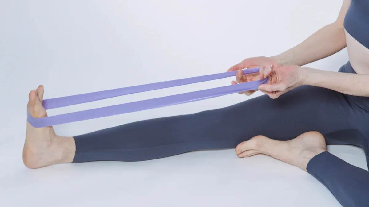 Bandes élastiques en yoga et fitness