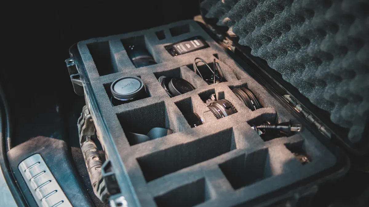 2. Customizable Interior Organization for Your Studio Equipment Trolley Case