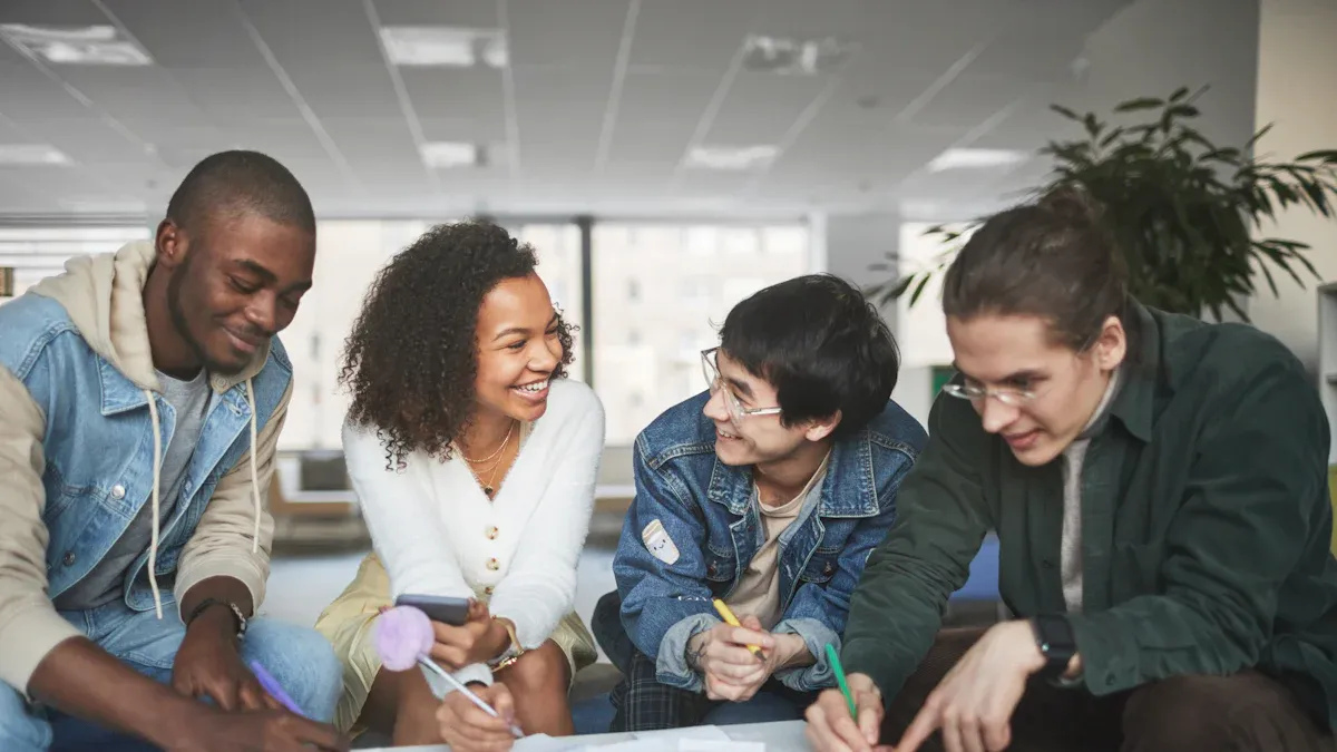 How does a sound proof phone booth help teams focus during group projects?