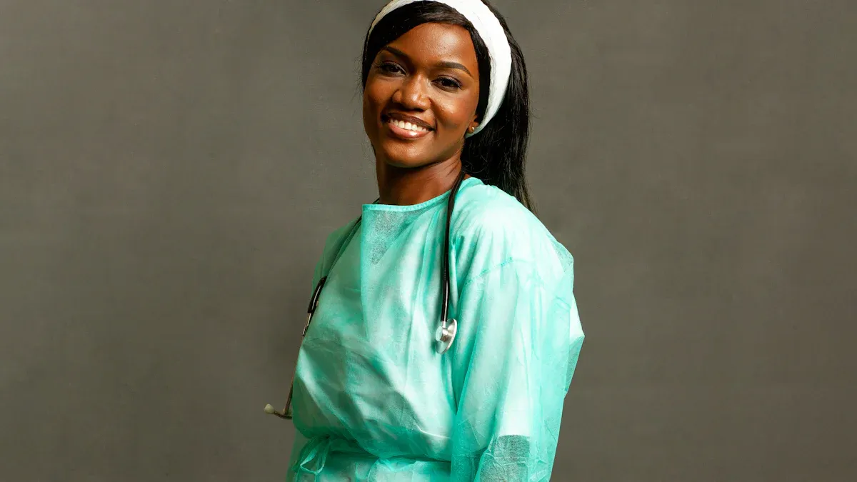 Tipos de tela para uniformes en scrubs