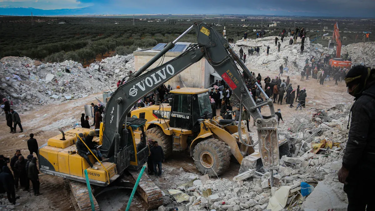 Krav på hydrauliska vinschar för byggnation i Mellanöstern