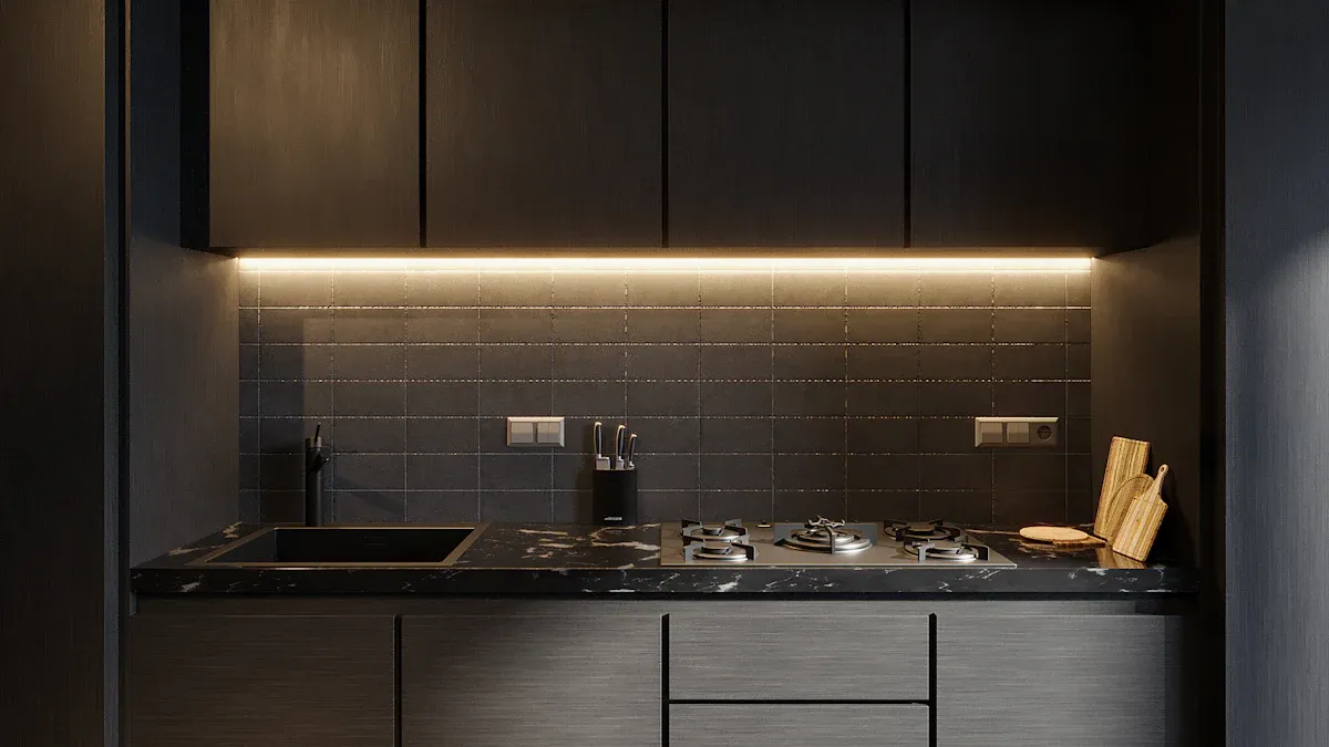 Matte Black Accessorisses Furniture Accessories Kitchen Cabinet Handles