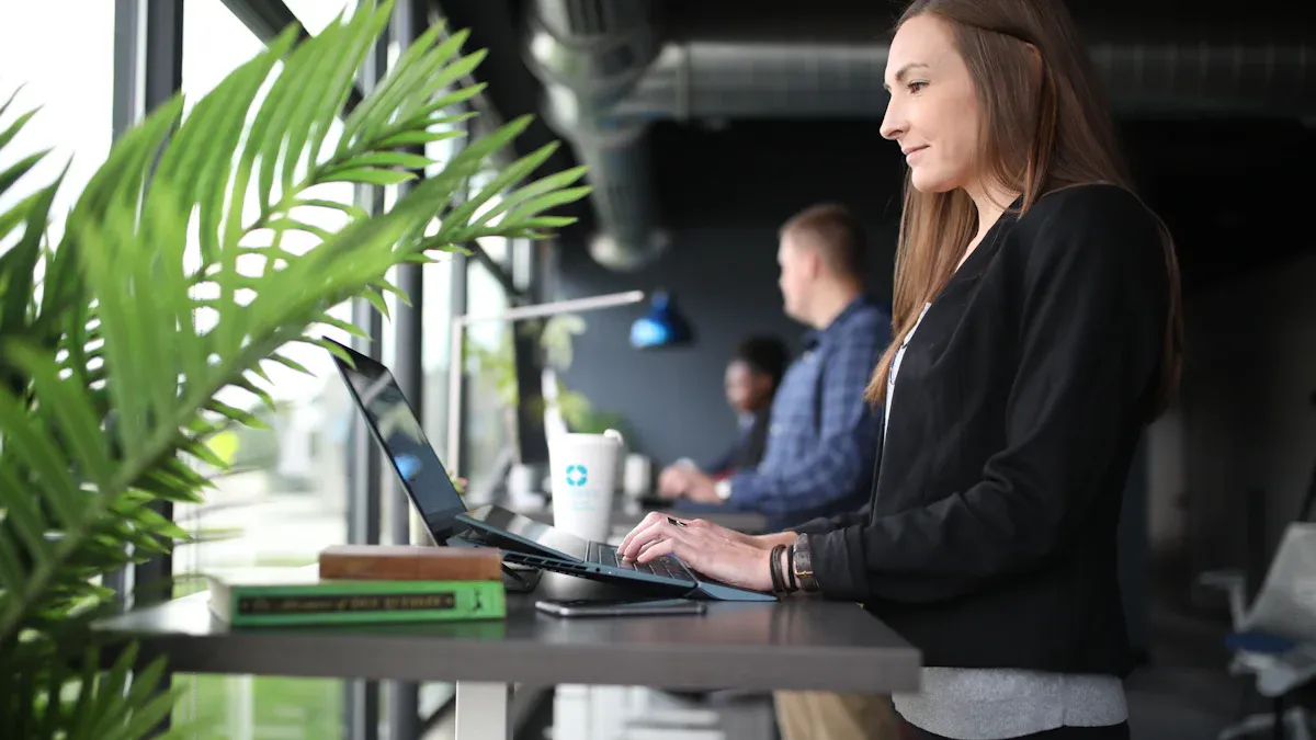 Transform Learning with a Pneumatic Sit Stand Desk