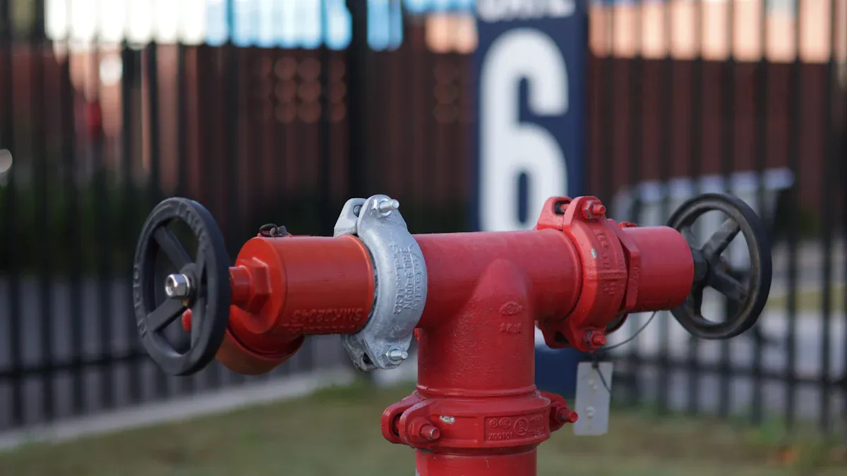What are the main materials used in fire hydrant valves?