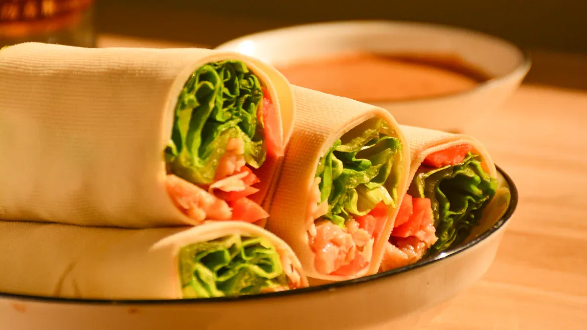 Global Flavors at Home: Thai-Style Air Fryer Spring Rolls with Visible Cooking Magic