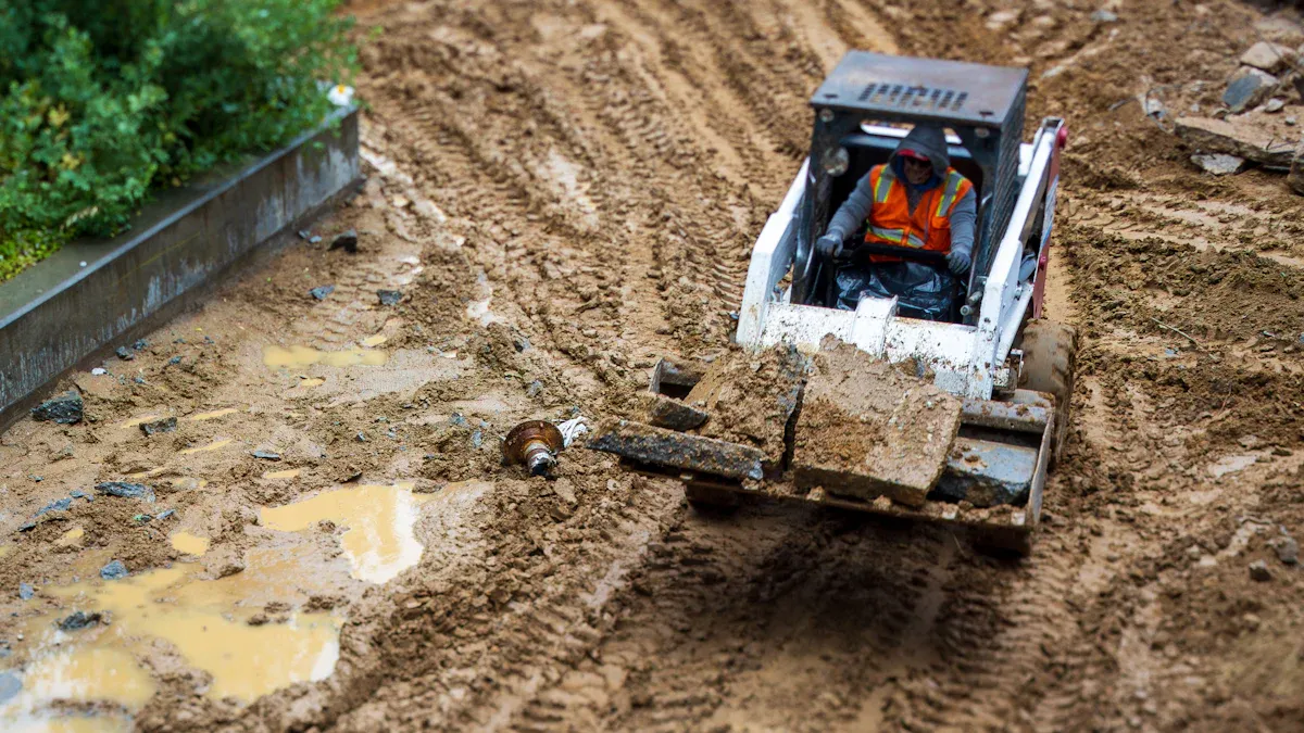Skid Steer Rubber Tracks Performance on Tough Terrains