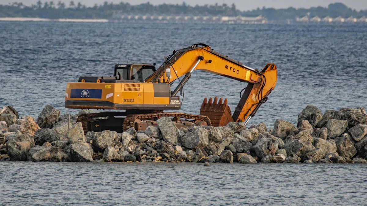 Amathiphu Okulungisa Amathrekhi E-Excavator