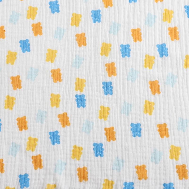 Polyvalence du tissu en gaze froissée 100 % coton
