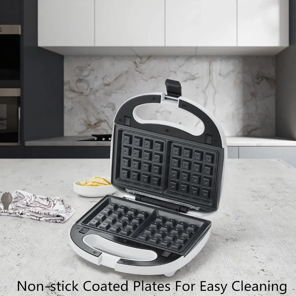 Easy Cleaning with Detachable Waffle Maker