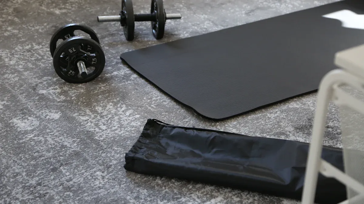 Comparación de tipos de colchonetas de goma para entrenamiento