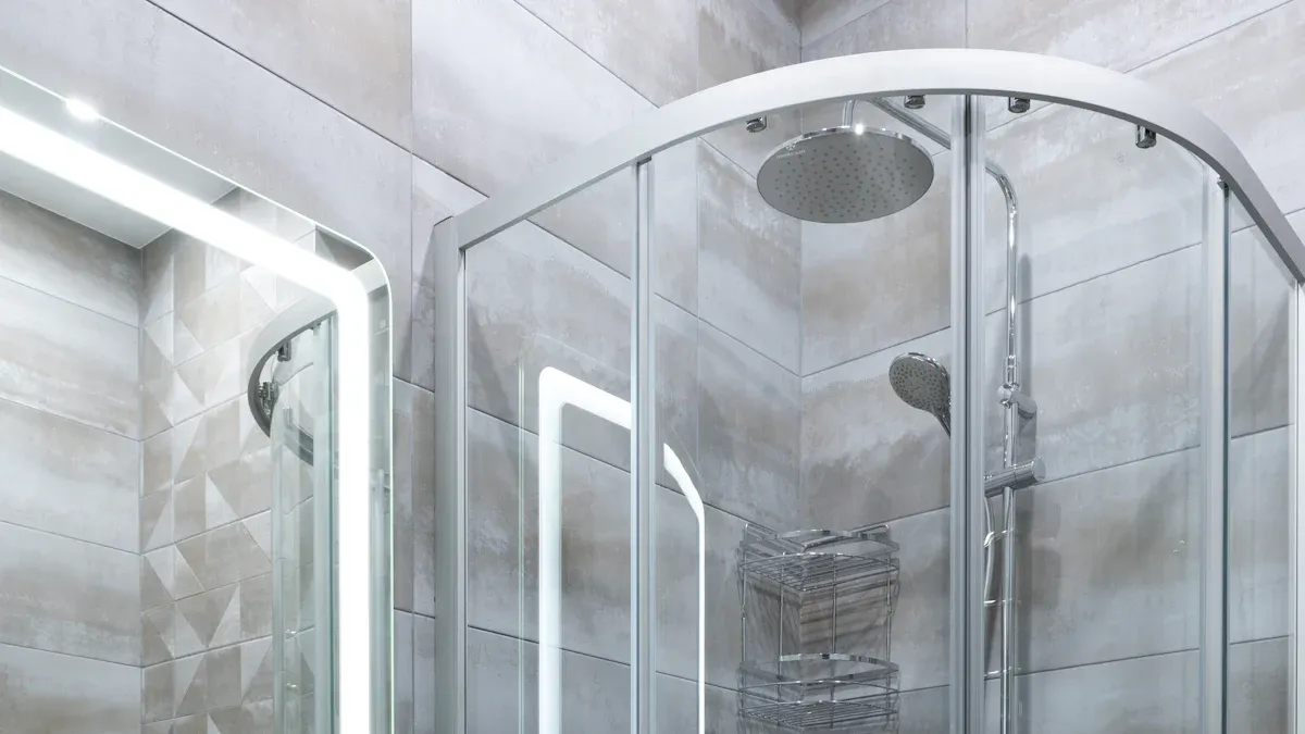 Wat is die verskil tussen draaibare en muurbevestigde stortskarniere?