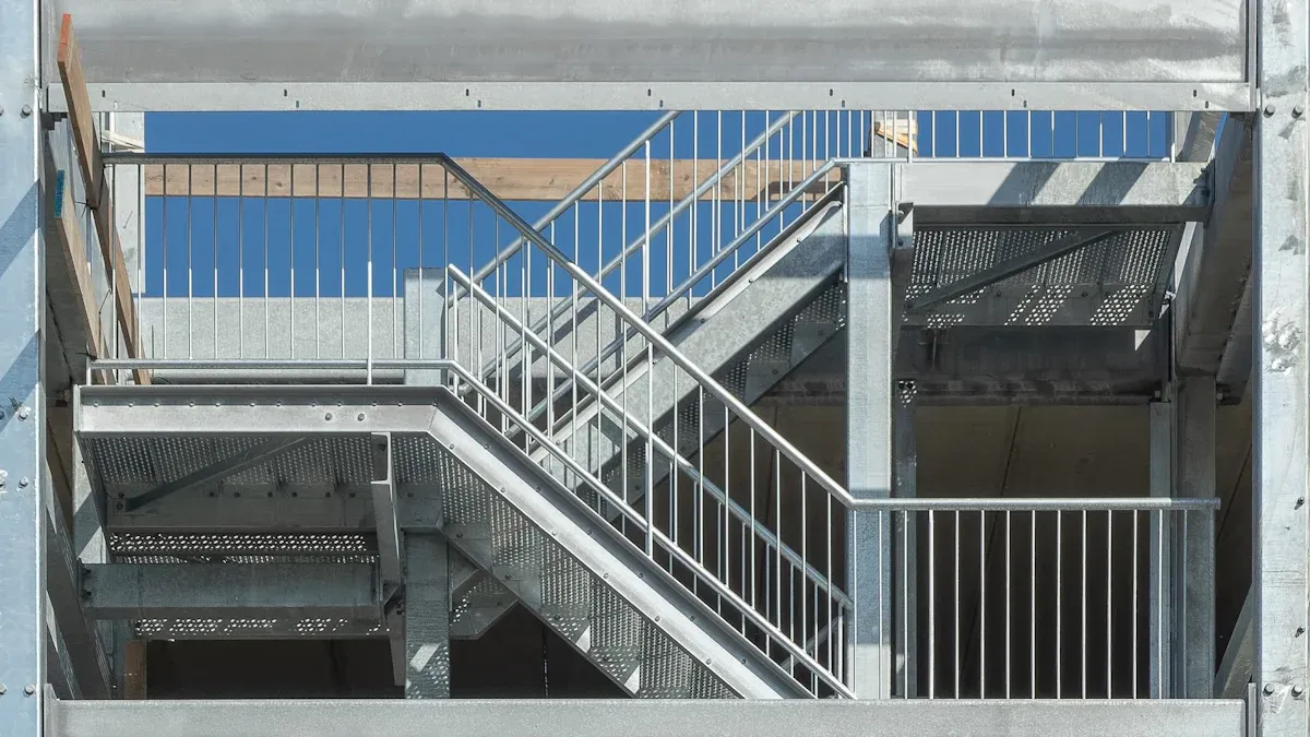 DEGRAU DE ESCADA EM AÇO INDUSTRIAL GALVANIZADO