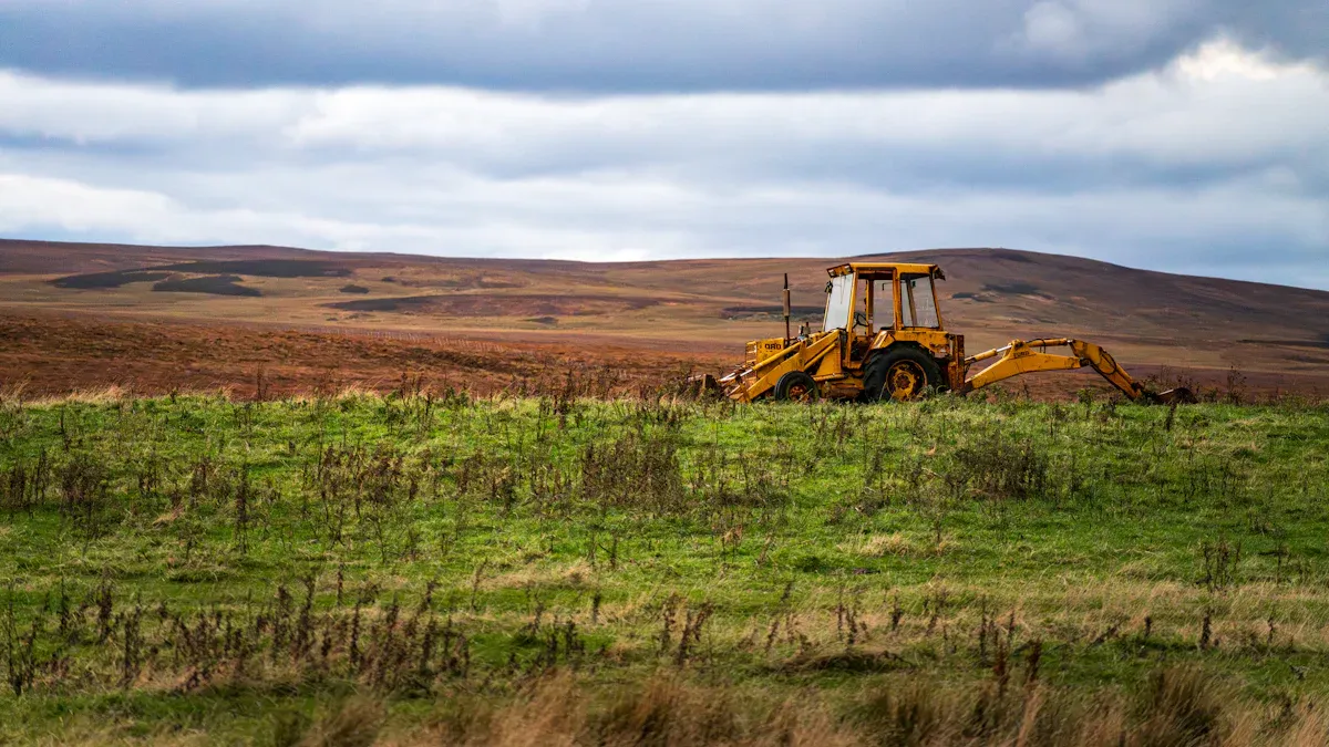 Implementing Farm Plow Connector Adjustments