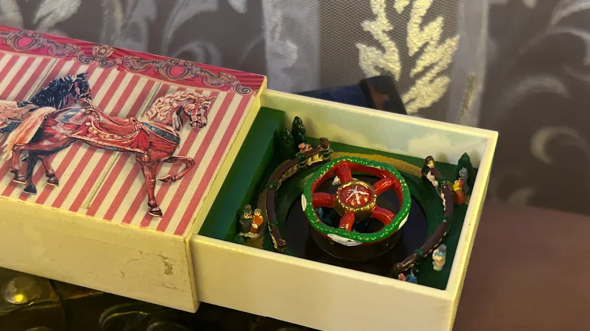 Music Box Wooden Material and Craftsmanship