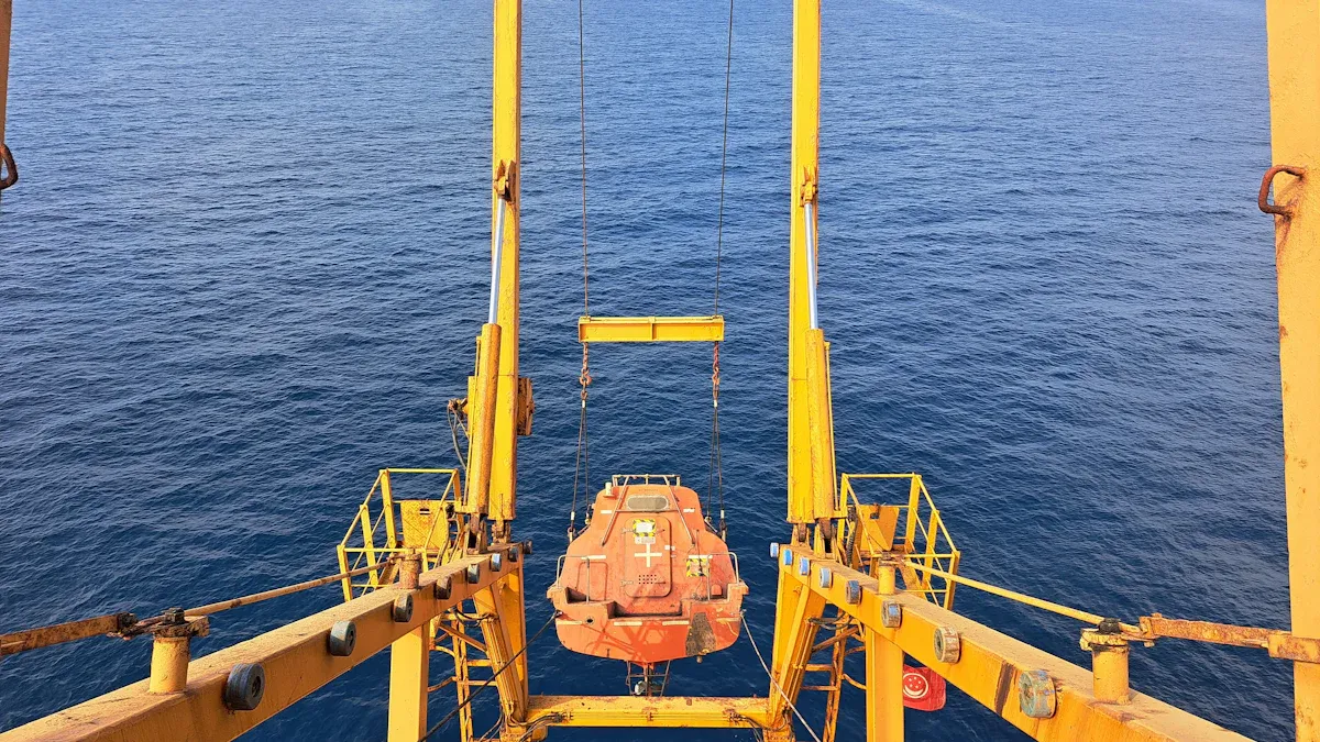 What is a carrier deck crane?