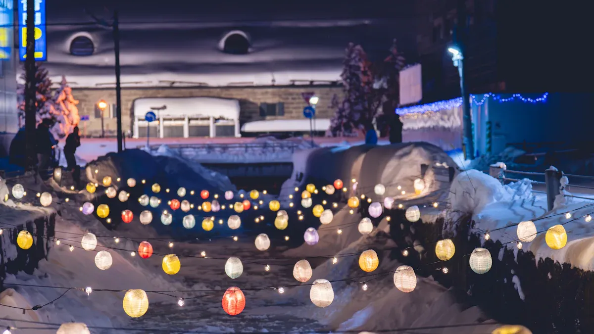White LED Floating Light Balls Enhance Poolside Events and Gatherings