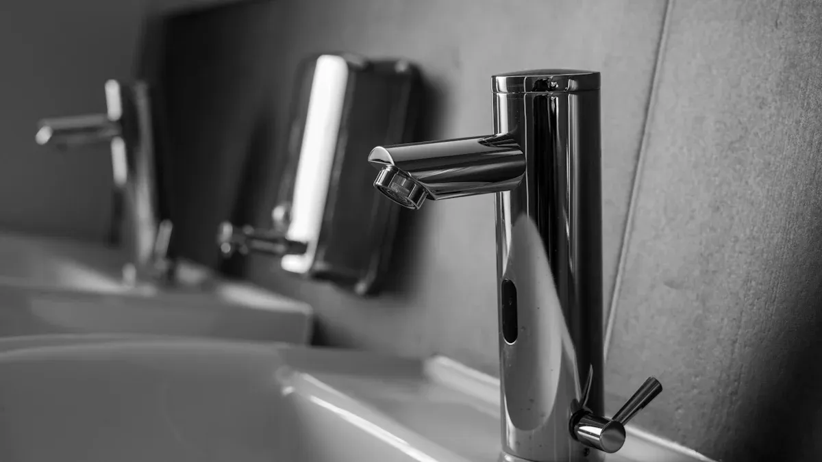Outils et matériaux pour l'installation d'un robinet à capteur