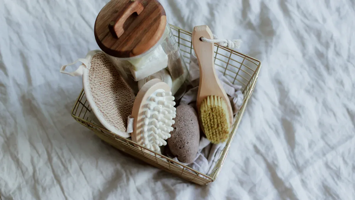 What is the most secure installation method for a shower soap basket?
