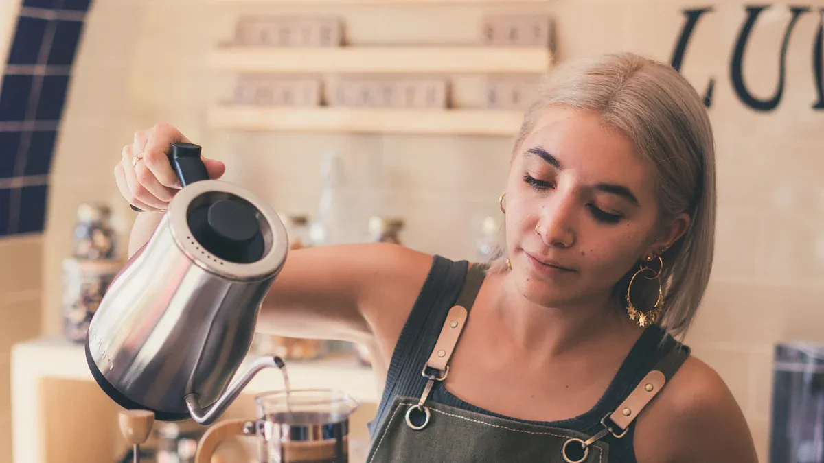 Precision Pouring and Drip-Free Design in an Aluminum Kettle Spout