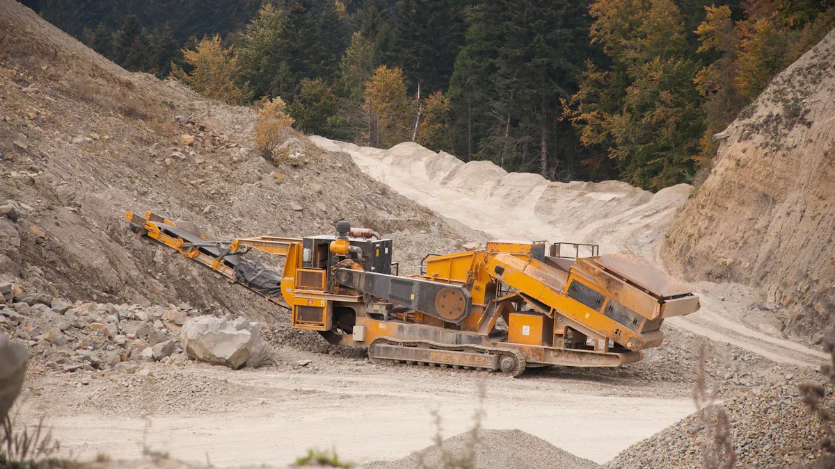 What is a cone crusher made of?