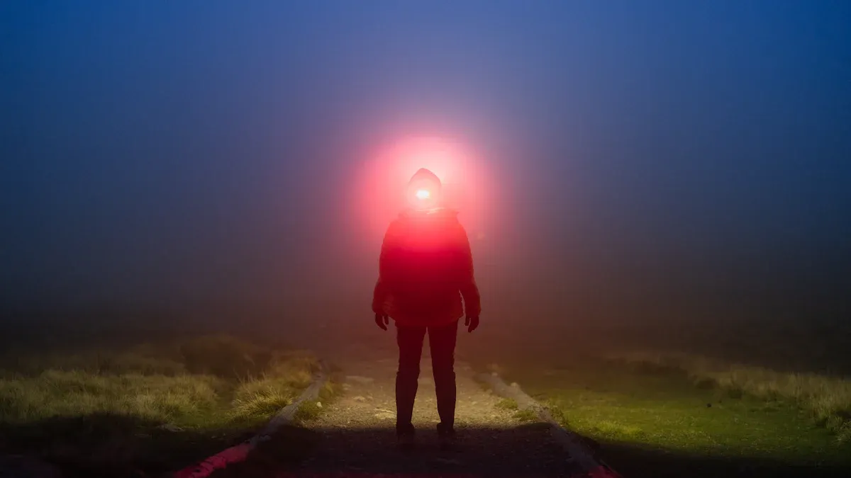 Outdoor Headlamps with Red Light: Perfect for Night Hiking and Astronomy